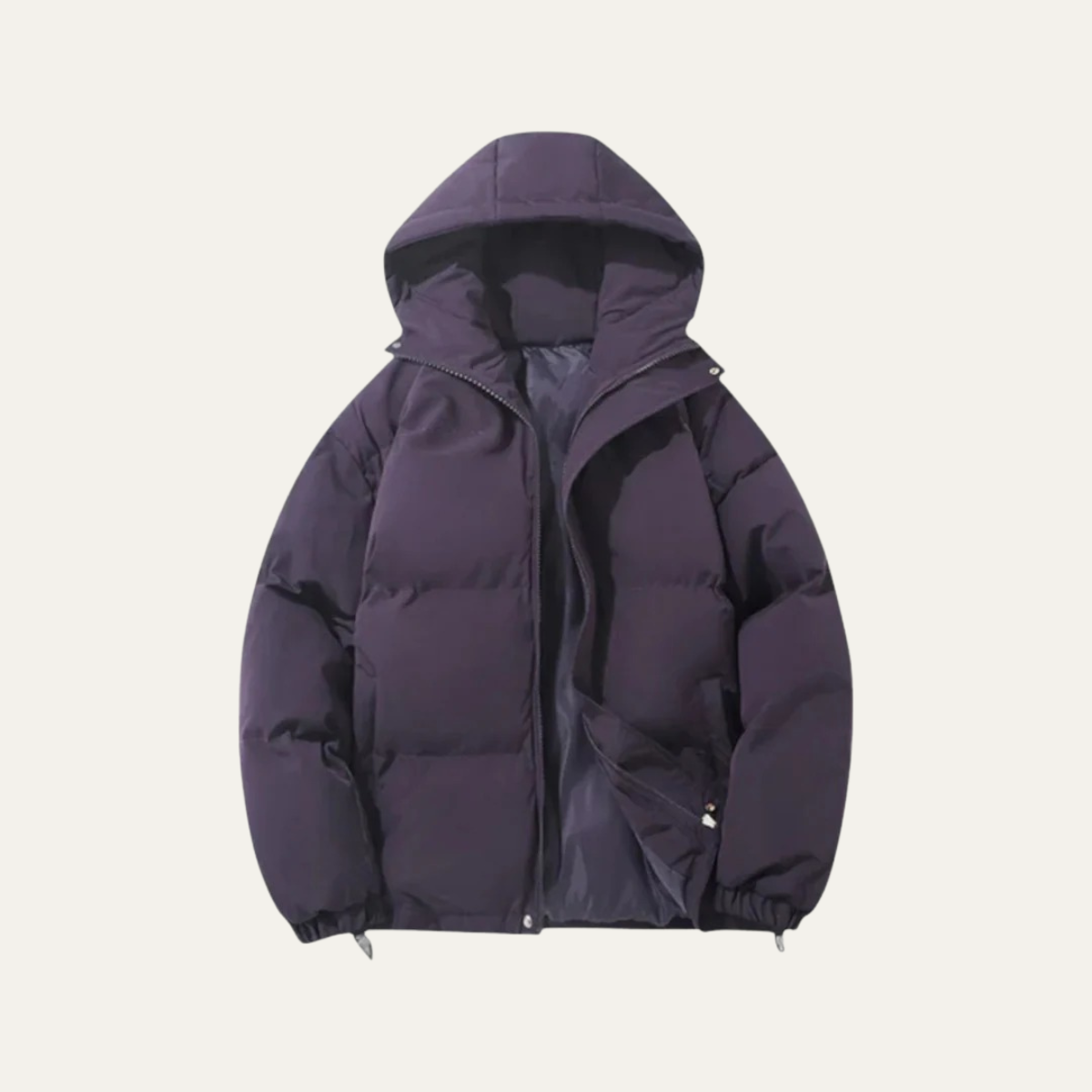 Callum | Men's Oversized Puffer Jacket Black Hooded Waterproof