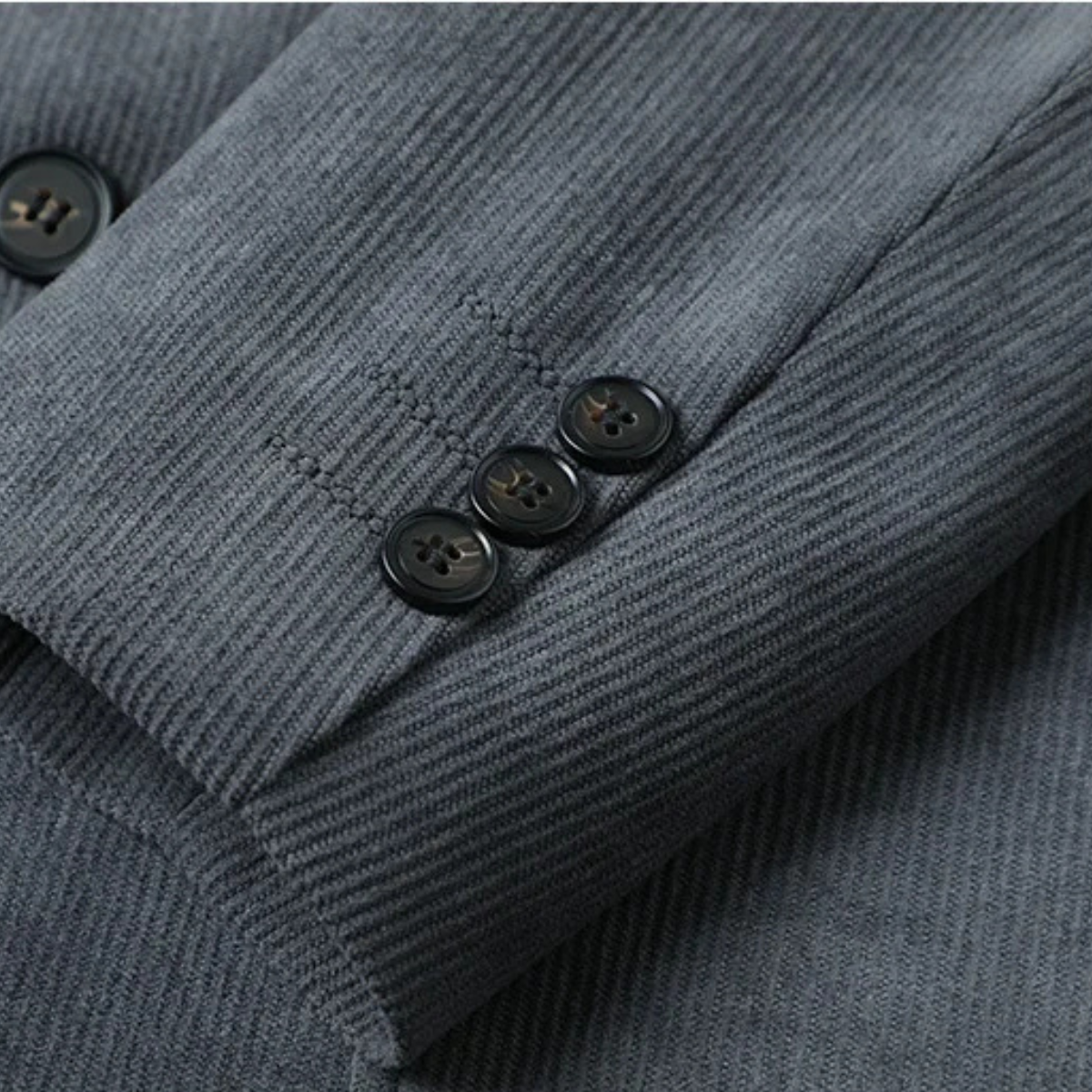 Beau | Men's Casual Blazer Gray Pinstripe
