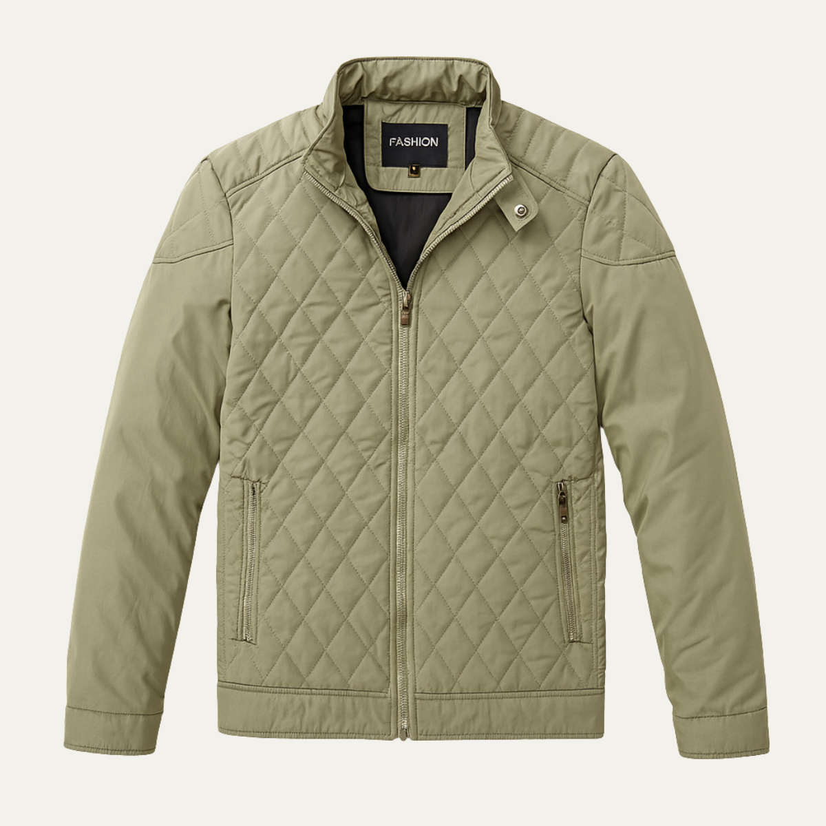 Arlo | Men's Quilted Puffer Jacket Olive Green