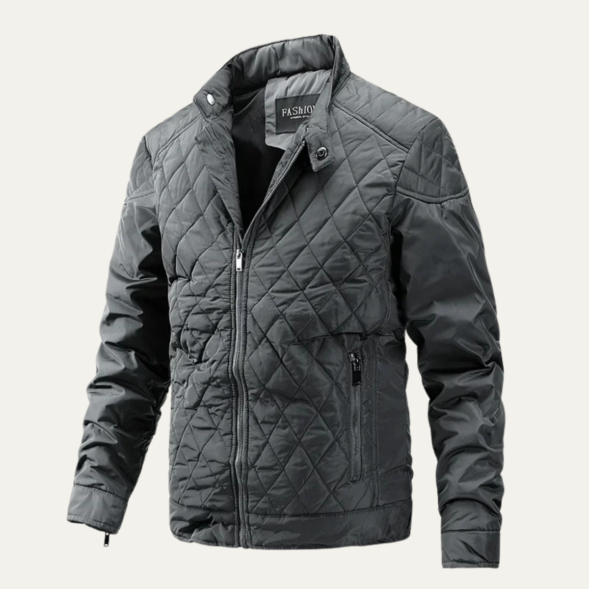 Arlo | Men's Quilted Puffer Jacket Olive Green