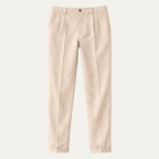 Dama Washington Jude men's linen pants cream slim fit - view 7