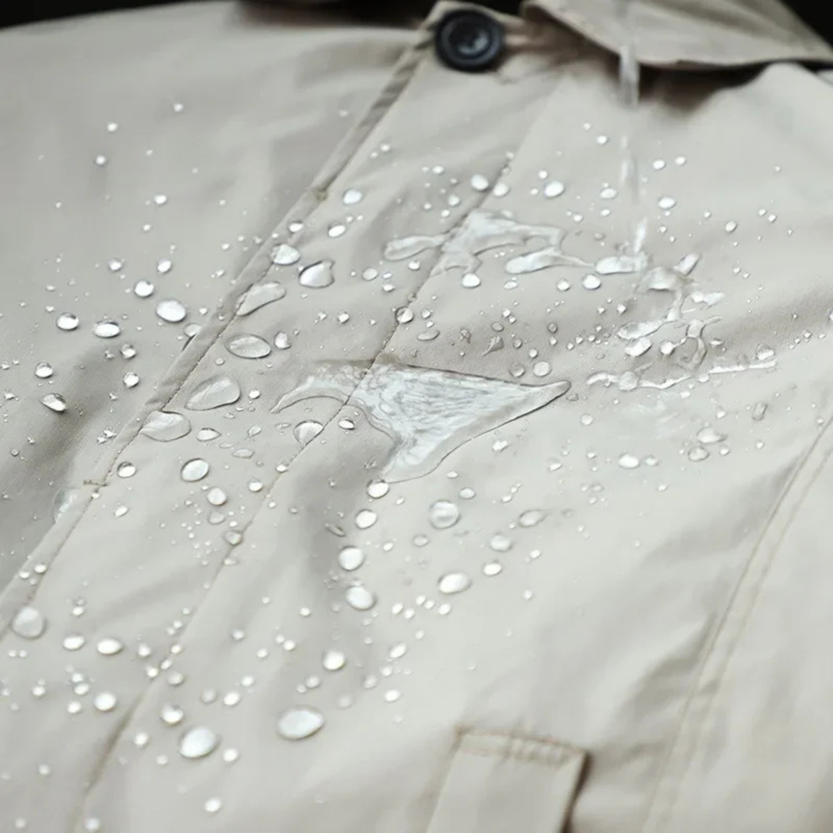 Bram | Men's Lightweight Rain Coat Beige Waterproof