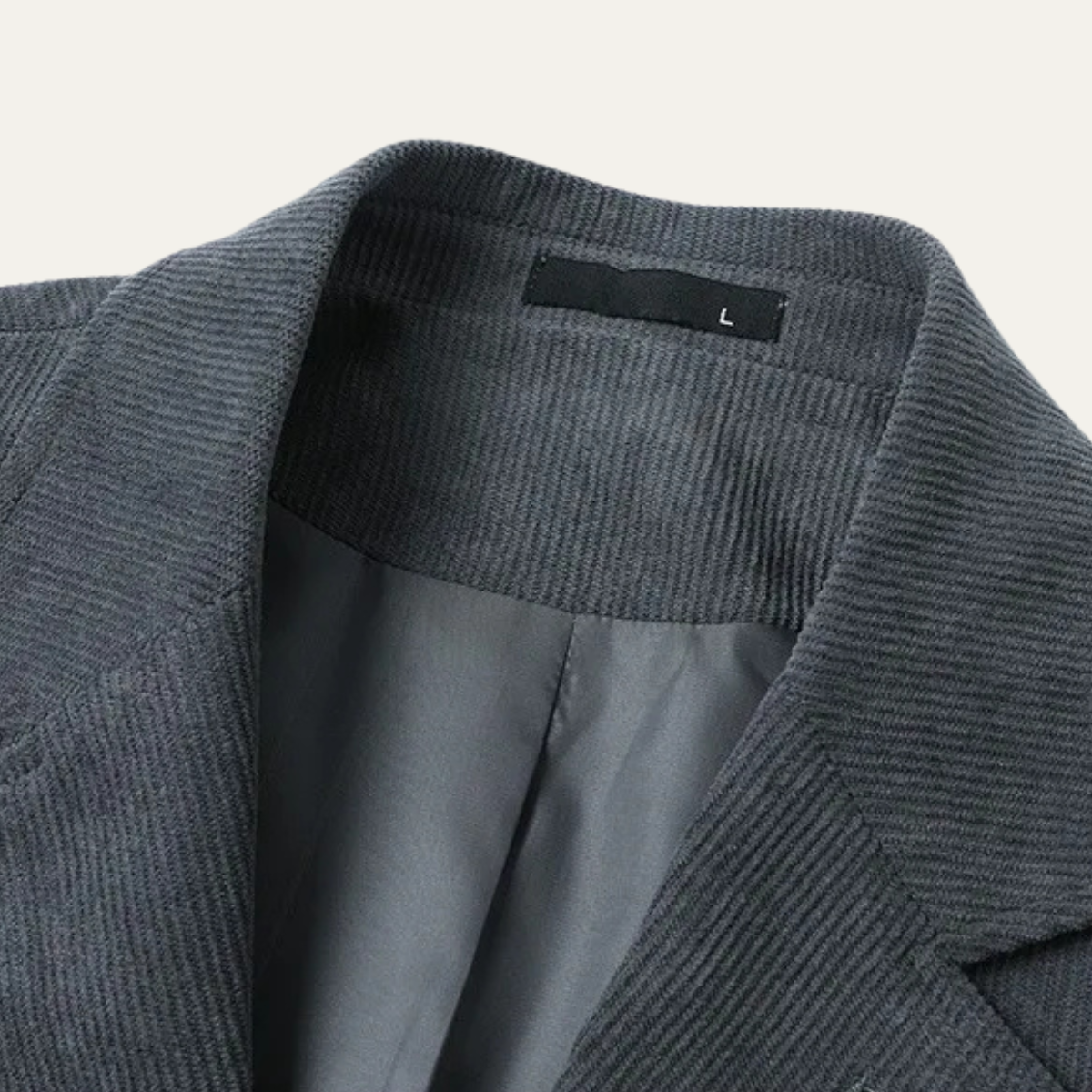 Beau | Men's Casual Blazer Gray Pinstripe
