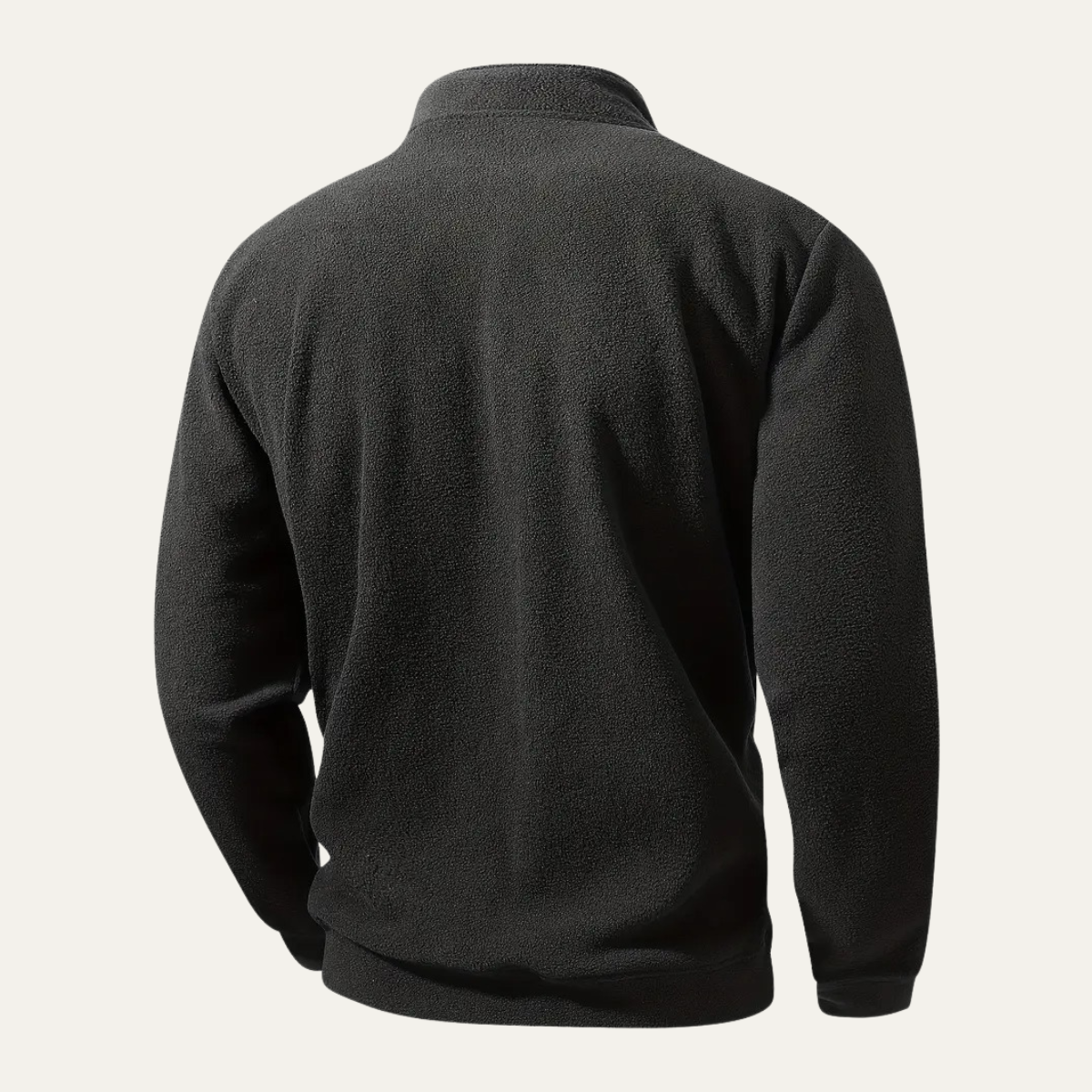 Beau | Men's Quarter Zip Fleece Pullover Gray