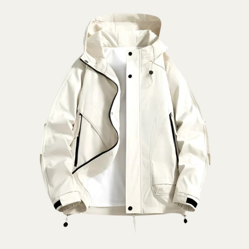 Dama Washington Axel men's oversized puffer jacket black hooded windbreaker - view 2