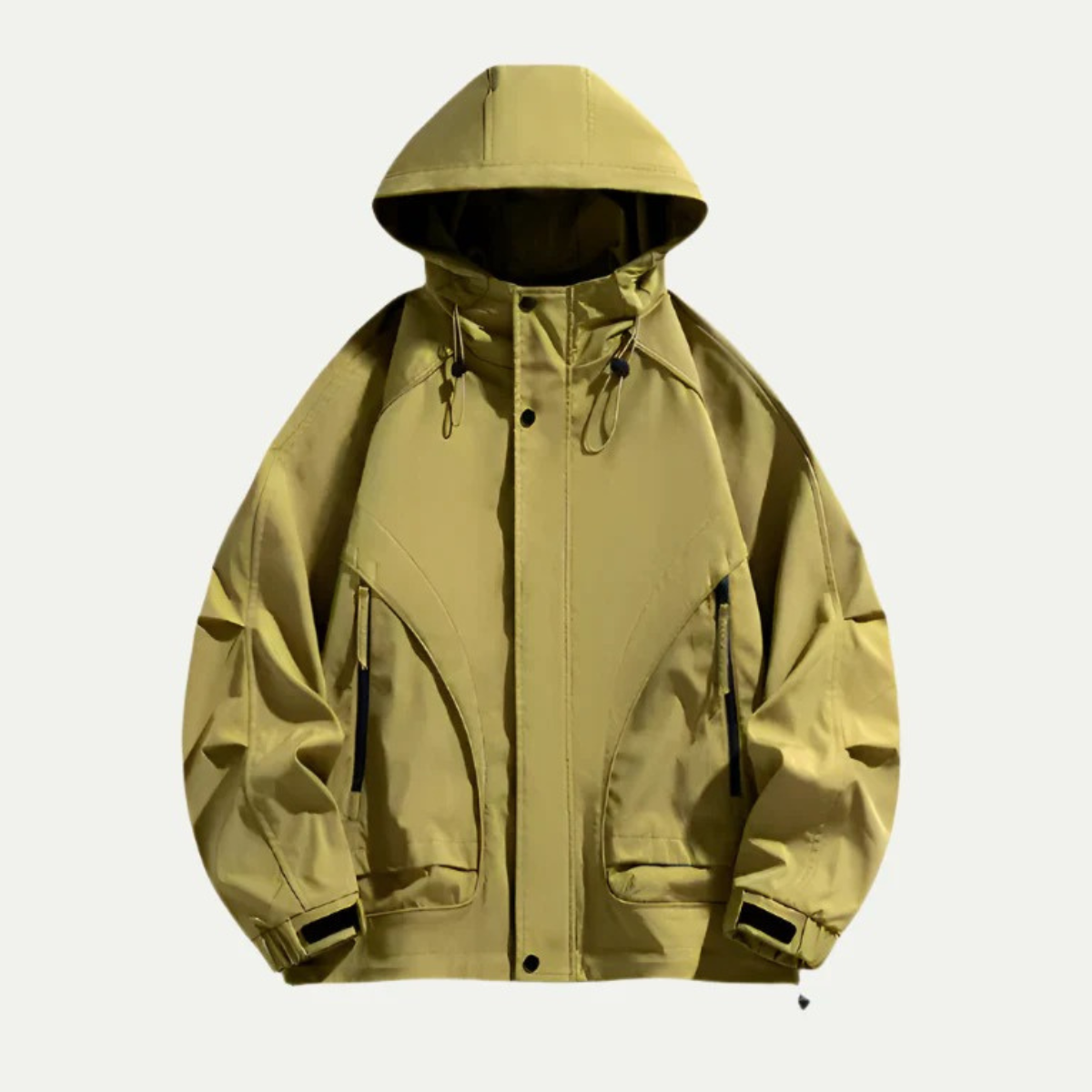 Axel | Men's Oversized Puffer Jacket Black Hooded Windbreaker