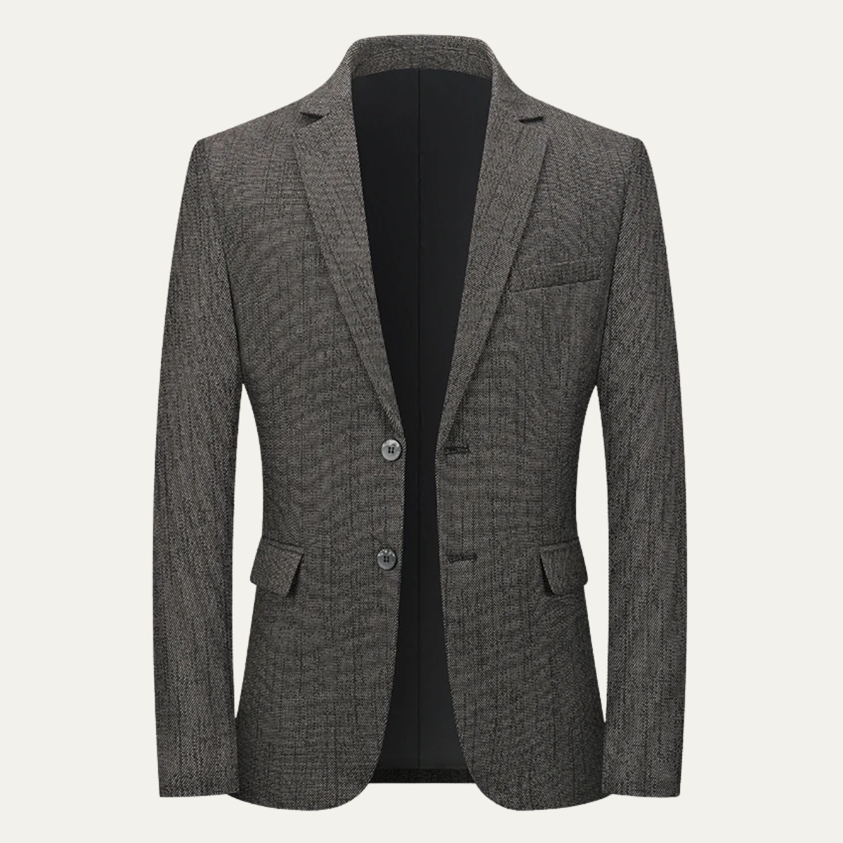 Callum | Men's Slim Fit Blazer Gray Tweed Two Button
