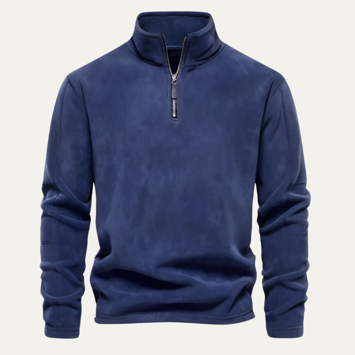 Axel | Men's Quarter Zip Sweater Charcoal Gray
