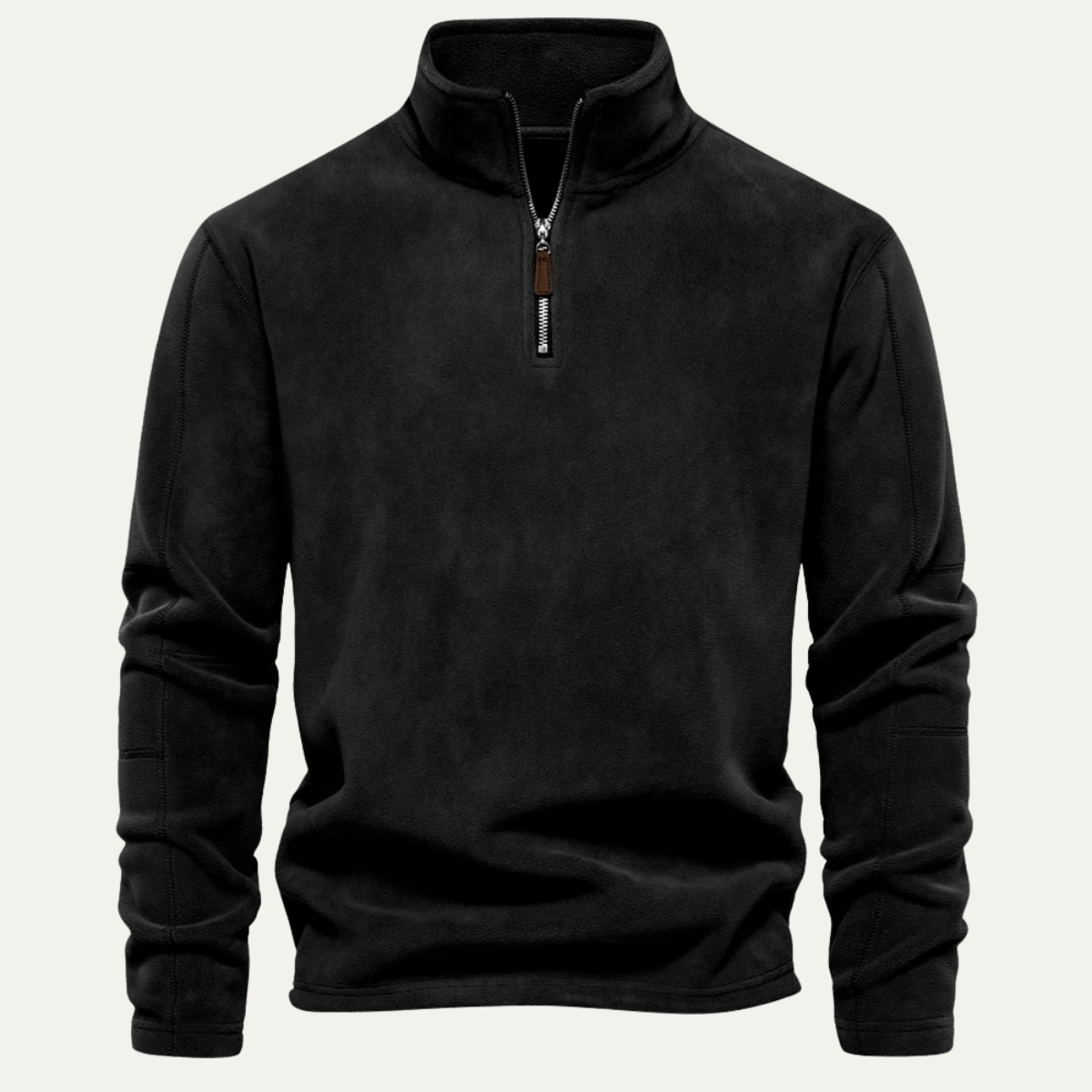 Axel | Men's Quarter Zip Sweater Charcoal Gray