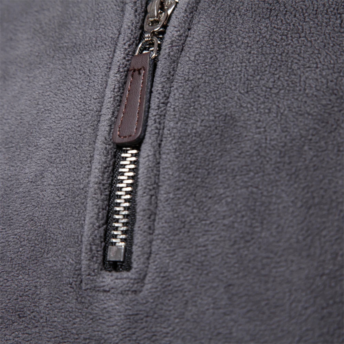Axel | Men's Quarter Zip Sweater Charcoal Gray