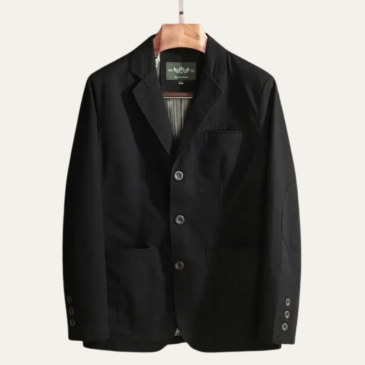 Arlo | Men's Casual Blazer Black Button Front