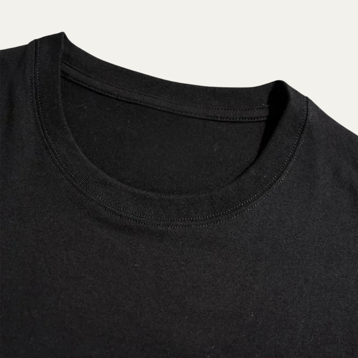 Beau | Men's Sweatsuit Black Casual Crew Neck