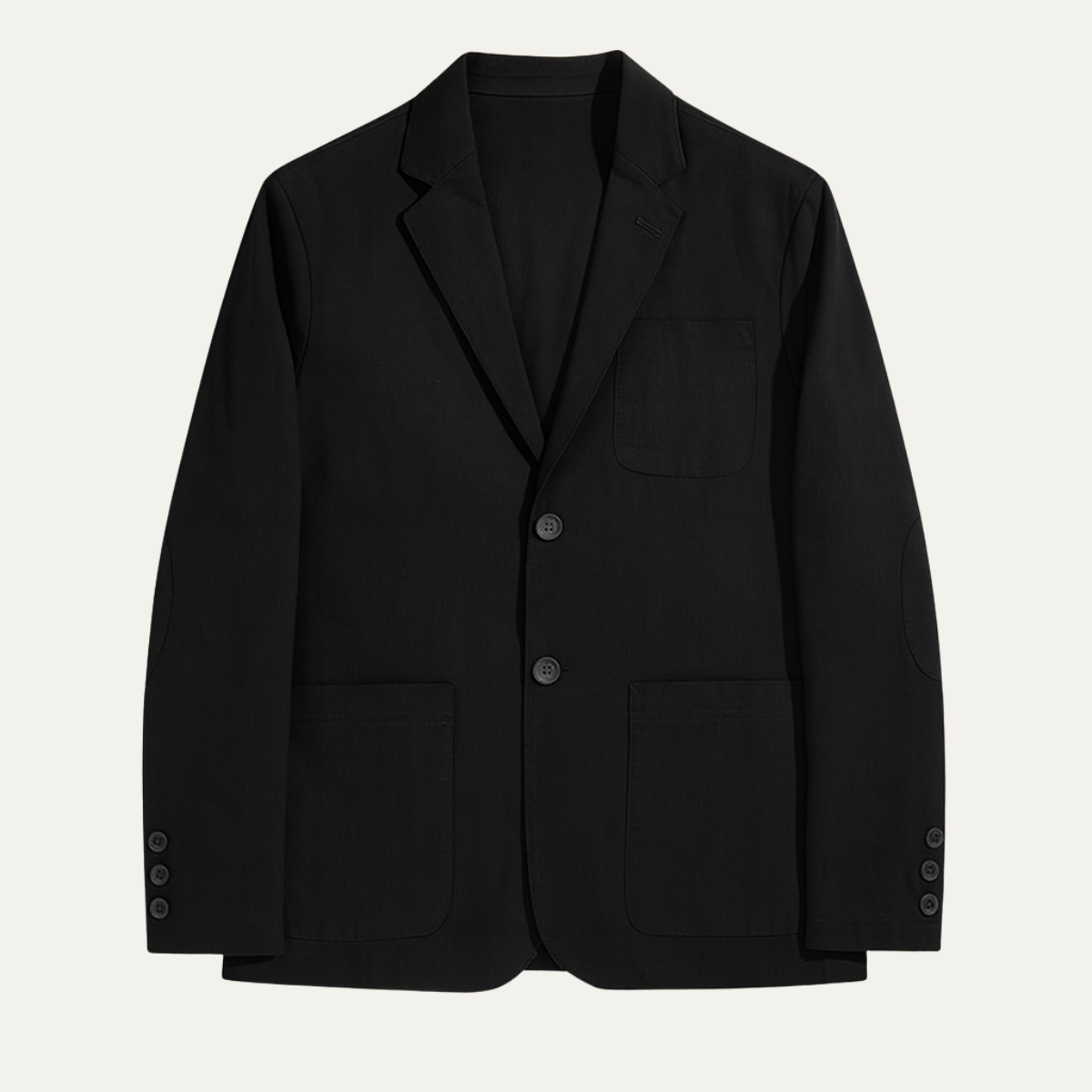 Arlo | Men's Casual Blazer Black Button Front