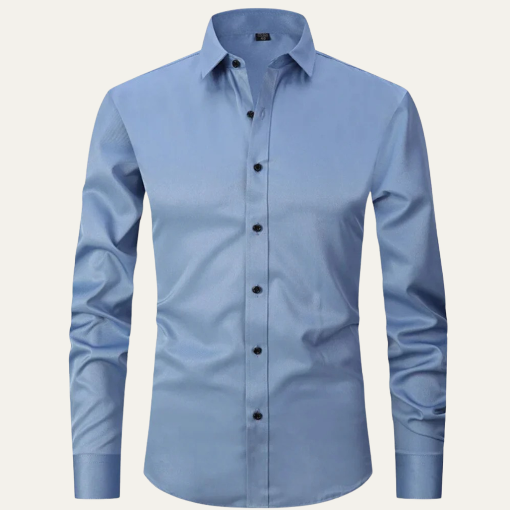 Dama Washington Axel men's dress shirt black long sleeve button up - view 2
