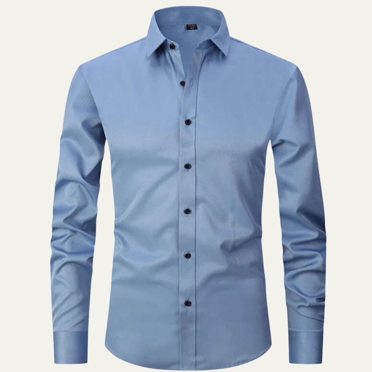 Axel | Men's Dress Shirt Black Long Sleeve Button Up