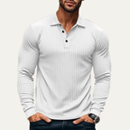 Dama Washington Soren men's ribbed polo shirt black long sleeve - view 4