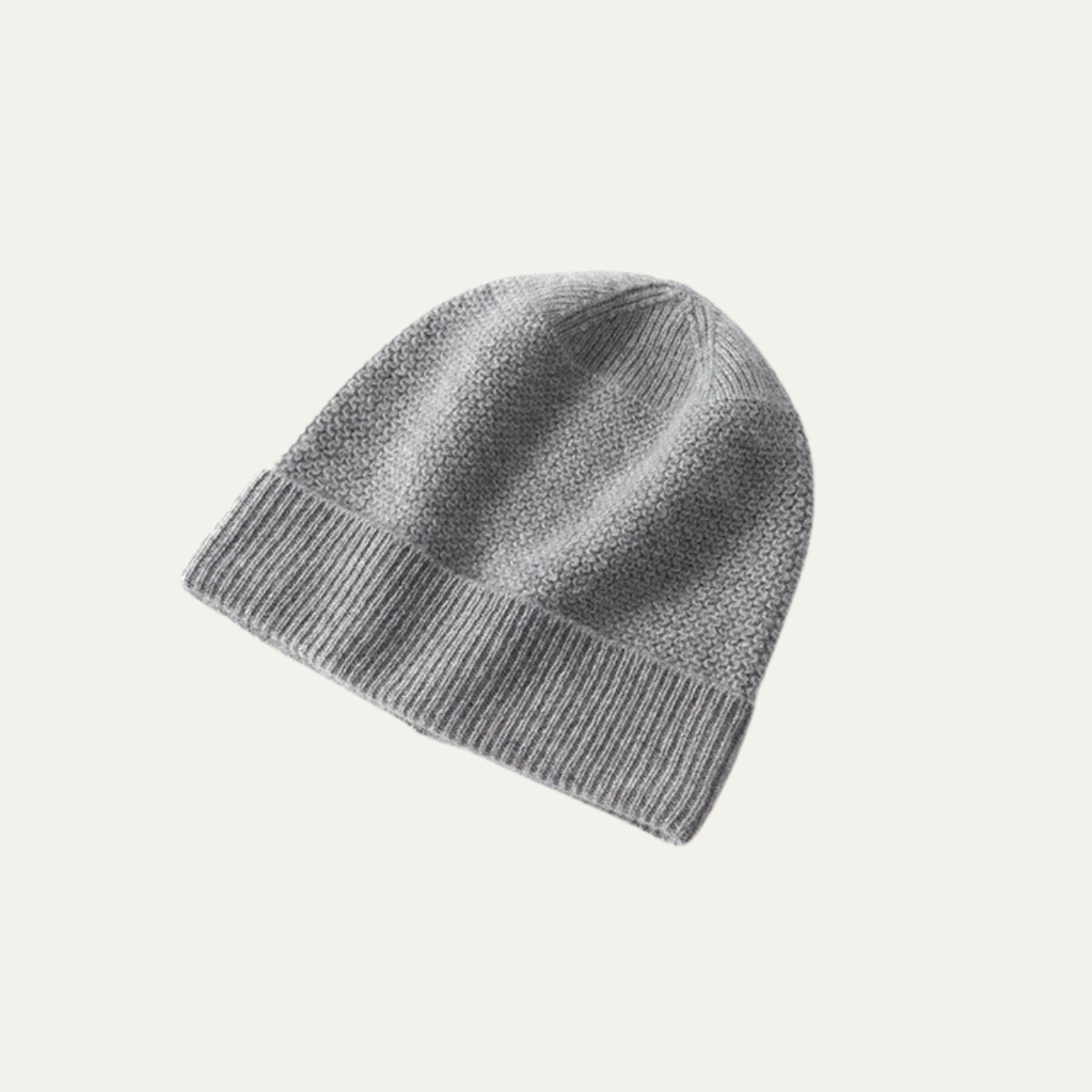 Axel | Men's Warm Ribbed Knit Beanie Cream