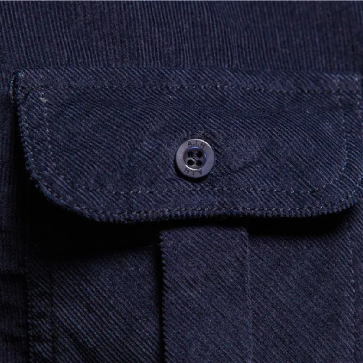 Axel | Men's Denim Shirt Navy Long Sleeve Casual