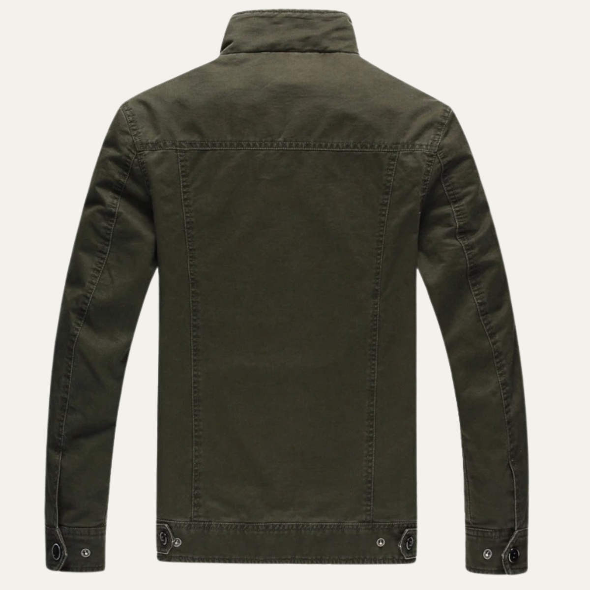 Eli | Men's Utility Military Jacket Olive Green Cargo Pockets