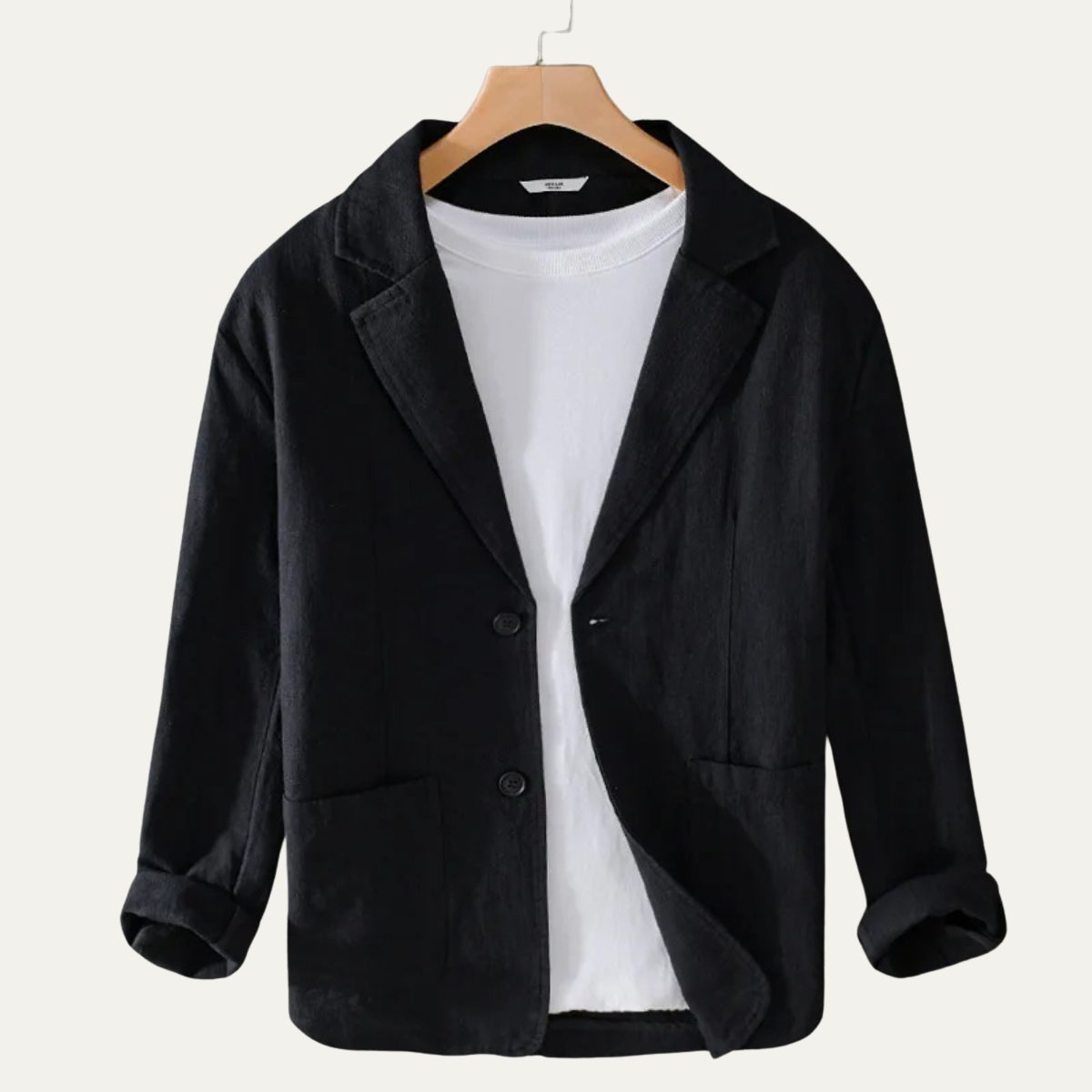 Callum | Men's Casual Linen Blazer Beige