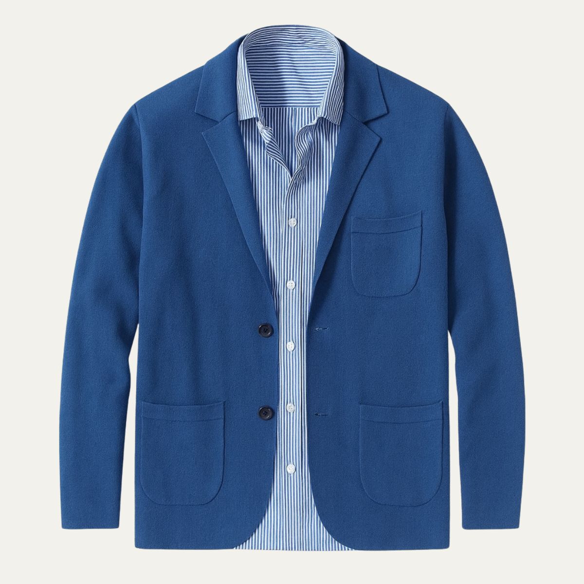 Axel | Men's Casual Blazer Gray Linen Single Breasted