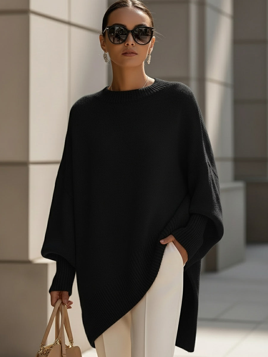 Camille | Women's Oversized Sweater Pink Crew Neck