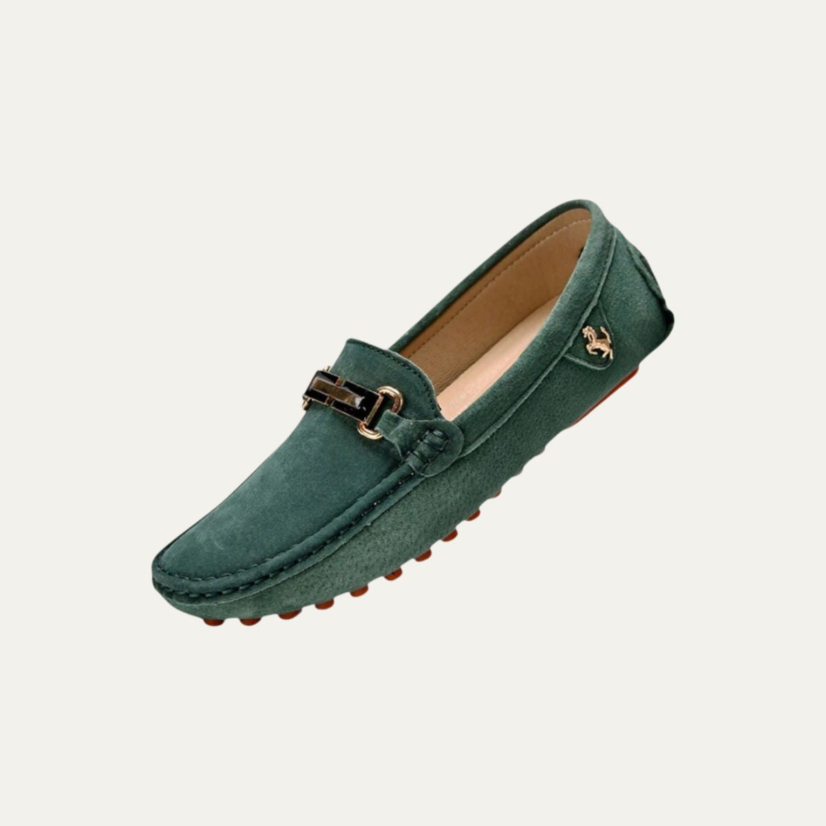 Rosa | Men's Suede Loafer Black Driver Shoe