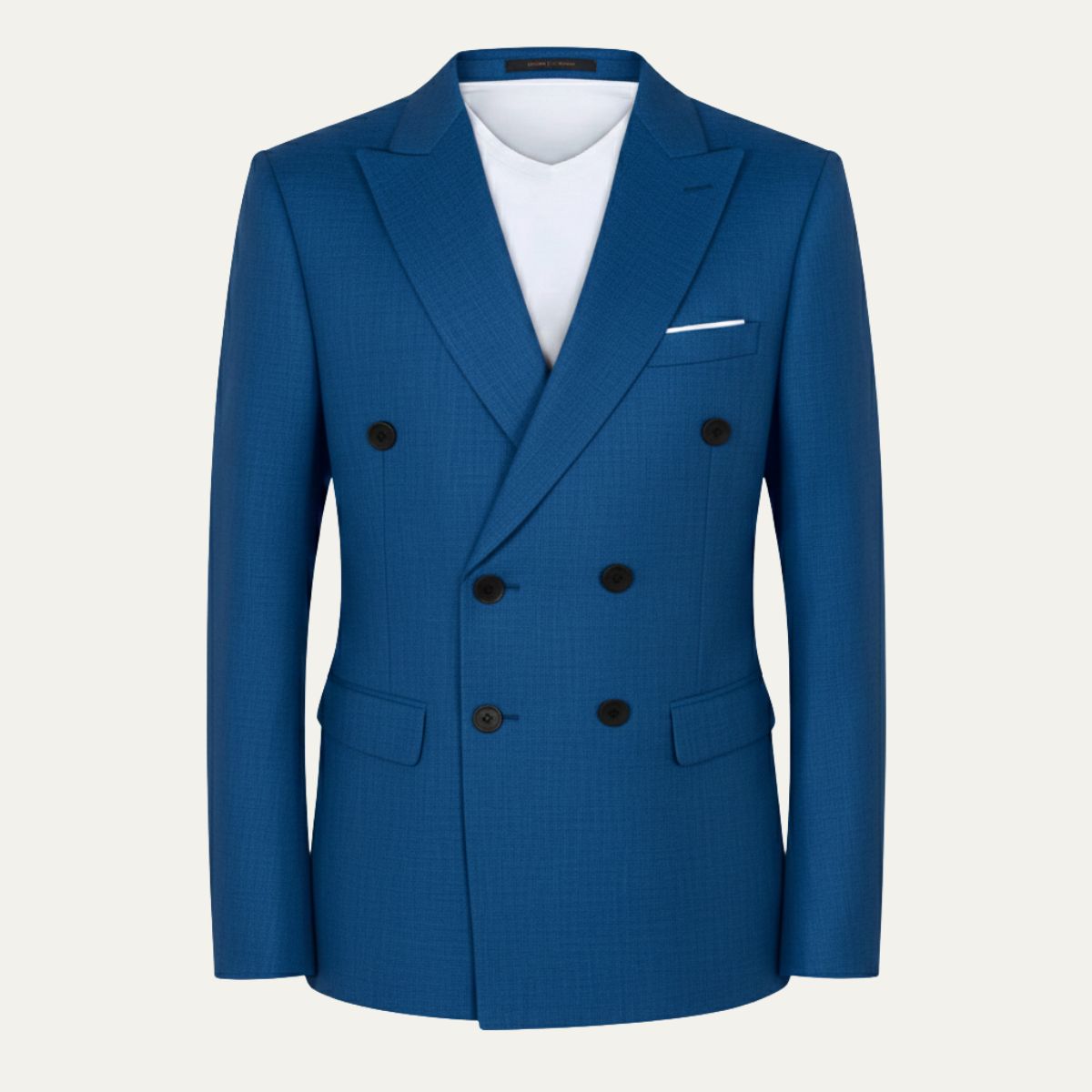 Ezra | Men's Double Breasted Blazer Navy Pinstripe