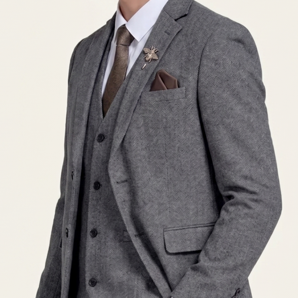 Jasper | Men's Three Piece Suit Tweed Slim Fit