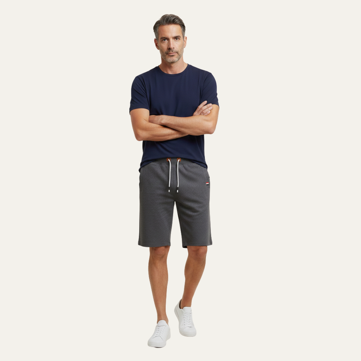 Axel | Men's Casual Cargo Shorts White