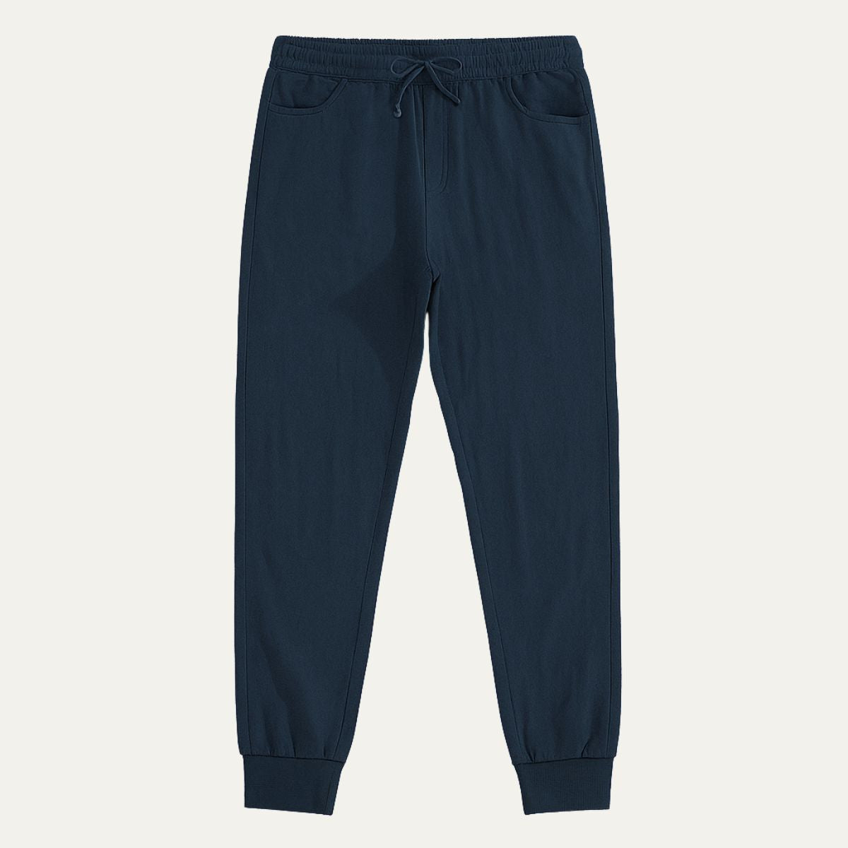 Axel | Men's Linen Joggers White Lightweight Summer Pants