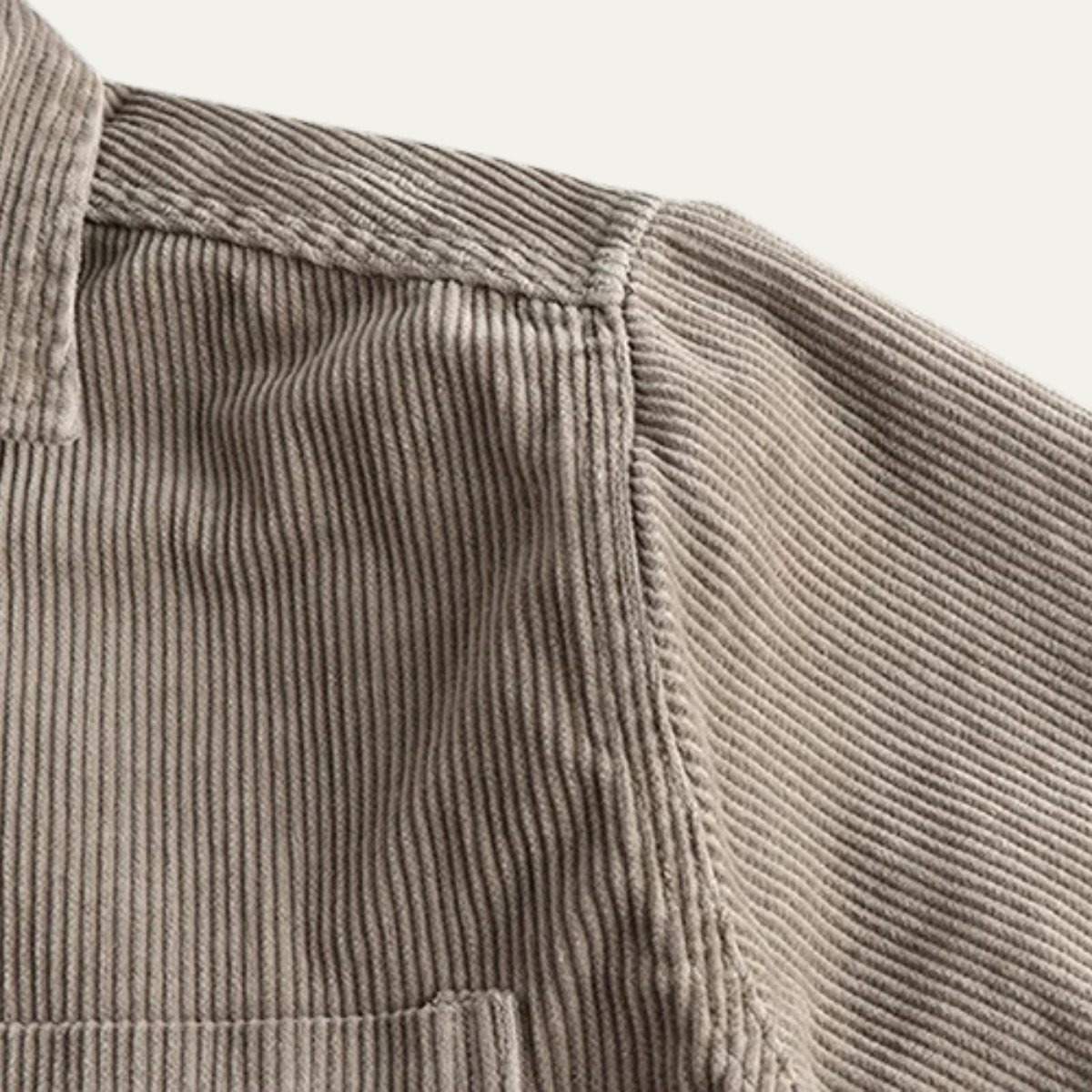 Dama Washington Beau men's vintage corduroy button up shirt beige - view 9