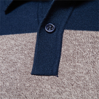 Dama Washington Beau men's striped polo sweater navy gray burgundy - view 7