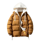 Dama Washington Ada women's puffer jacket black sherpa lined hood - view 5