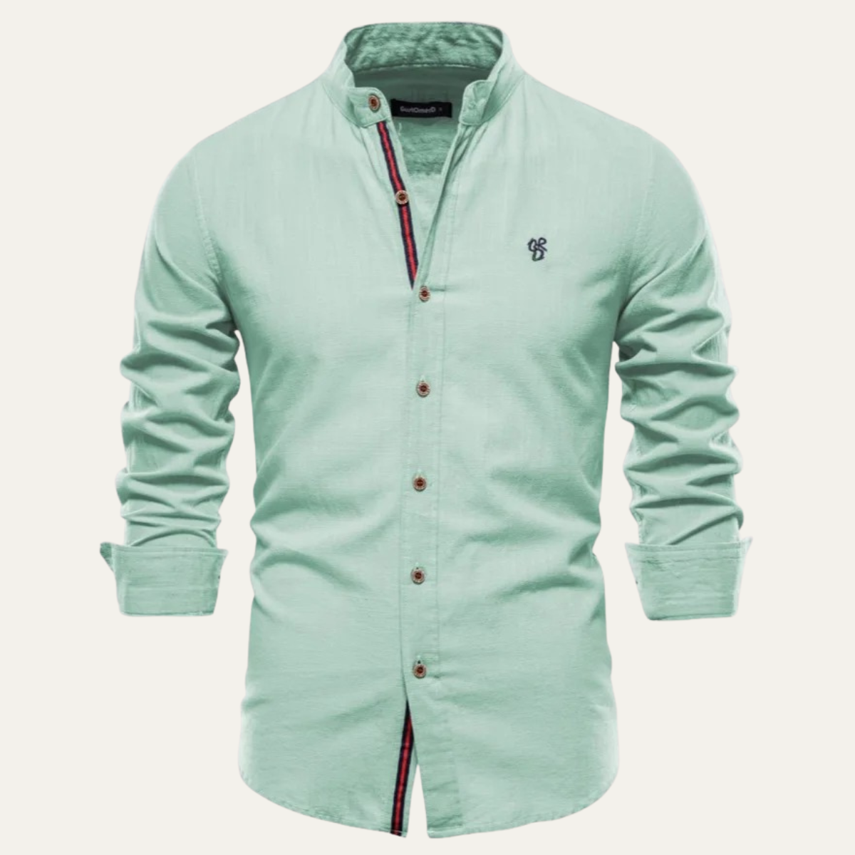 Ezra | Men's Slim Fit Button Up Shirt Black