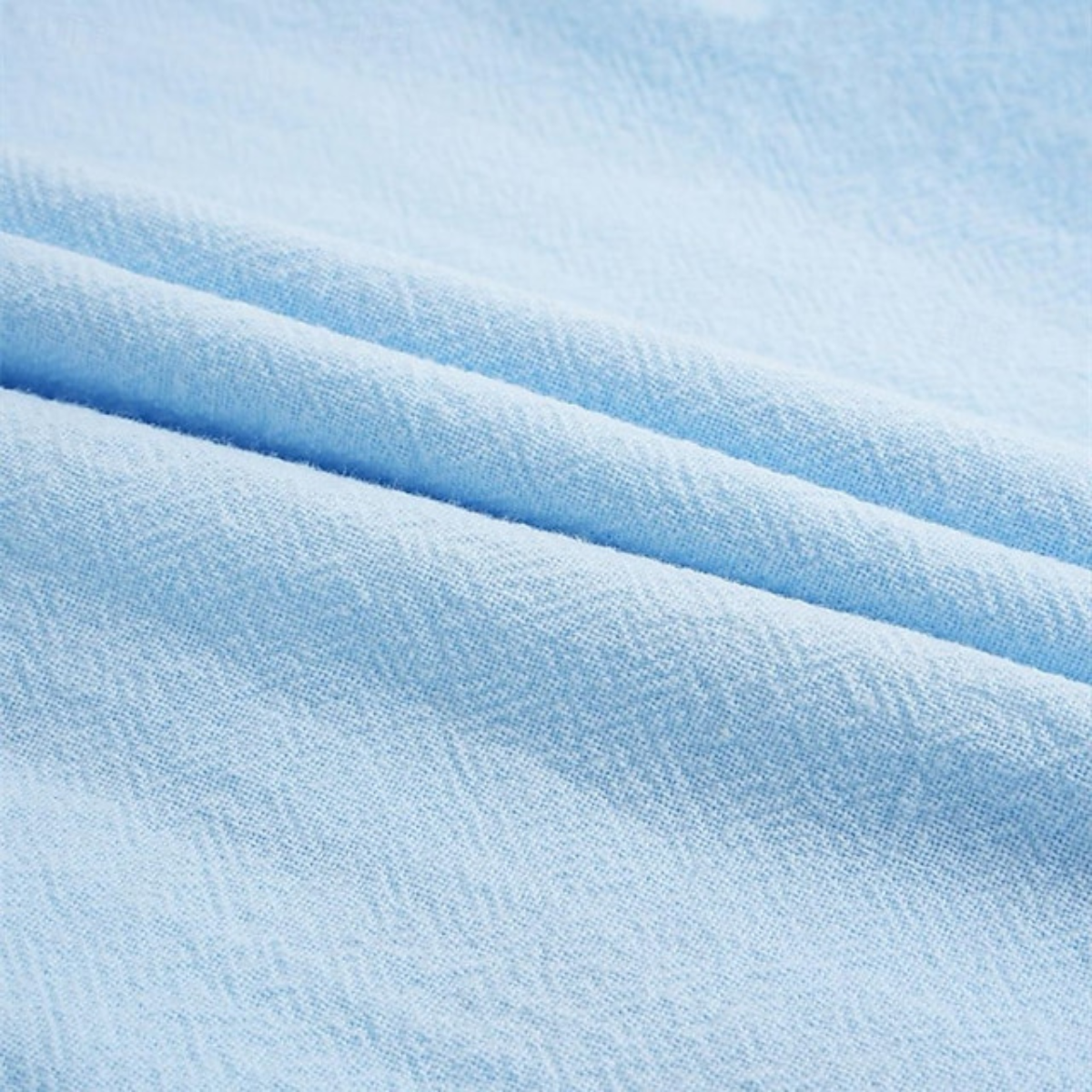 Kai | Men's Linen Button Up Shirt Light Blue Long Sleeve