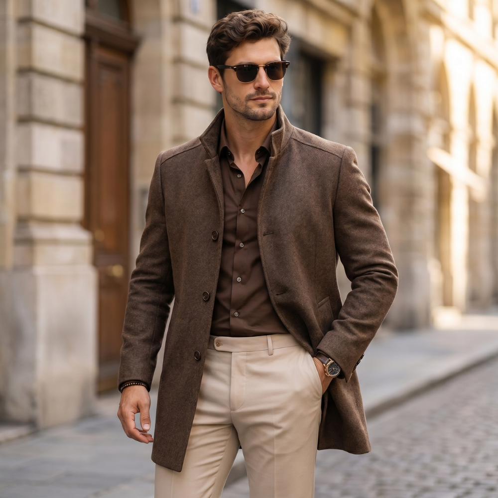 Hugo | Men's Wool Overcoat Button Up