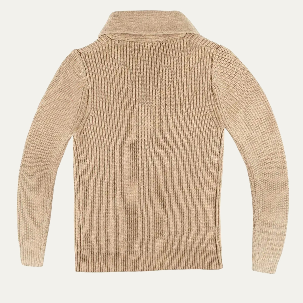 Callum | Men's Shawl Collar Cardigan Dark Gray Chunky Knit