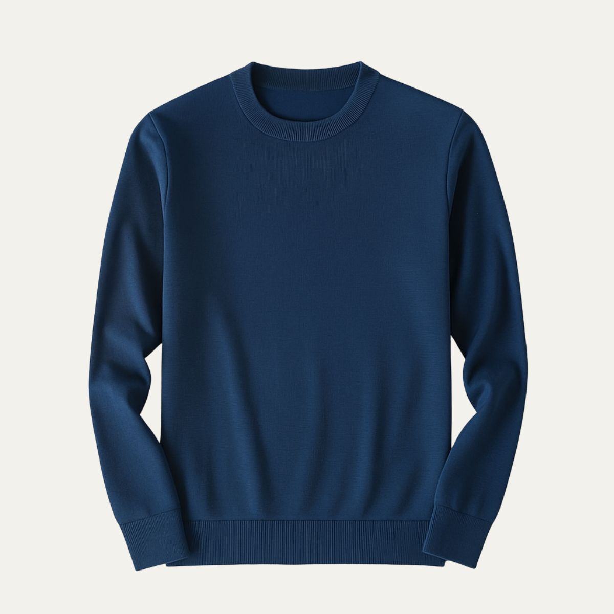 Nina | Men's Crew Neck Knit Sweater Navy Blue