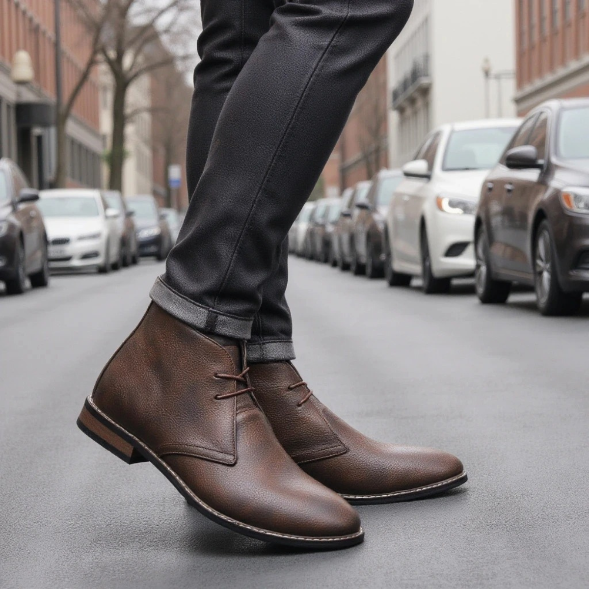Wyatt | Men's Leather Chukka Boot Brown