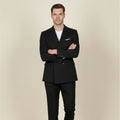 Dama Washington Ezra men's double breasted blazer navy pinstripe - view 6