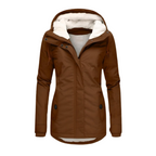 Dama Washington Ivy women's sherpa lined puffer jacket gray hooded - view 4