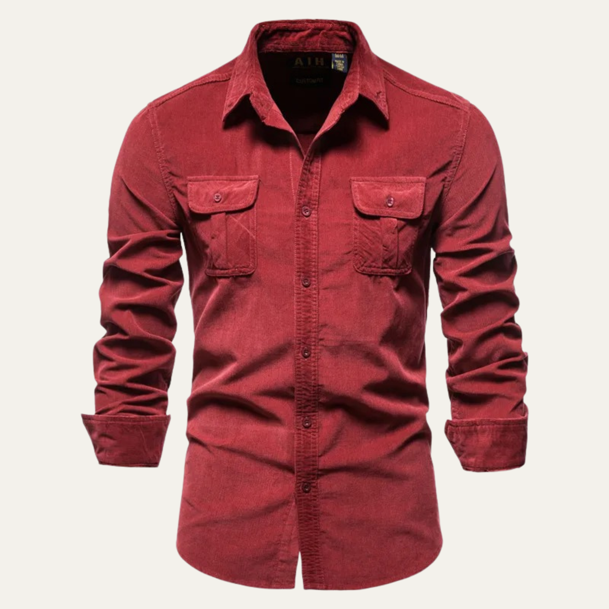 Axel | Men's Denim Shirt Light Blue Long Sleeve Pocket