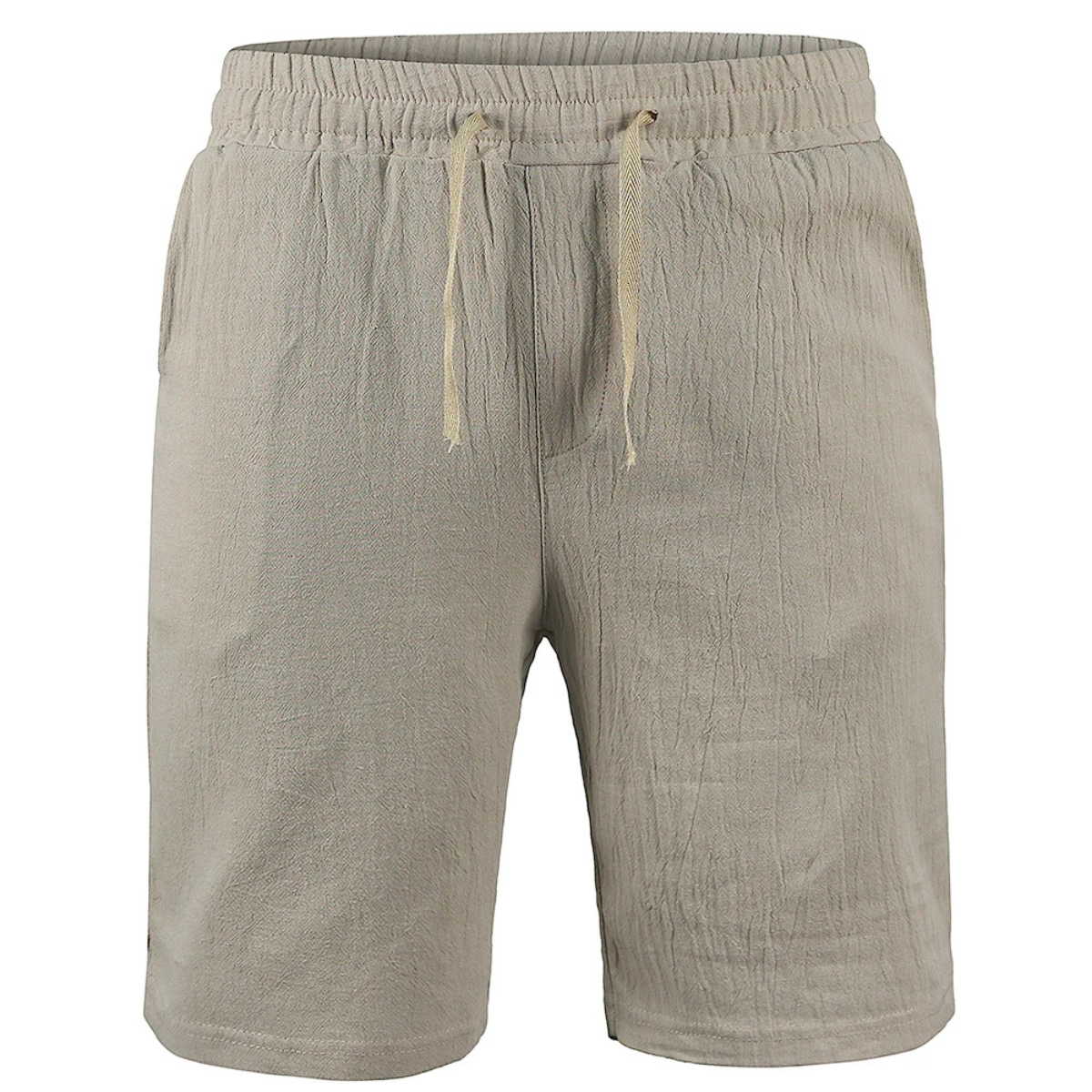 Beau | Men's Casual Linen Shorts Light Blue