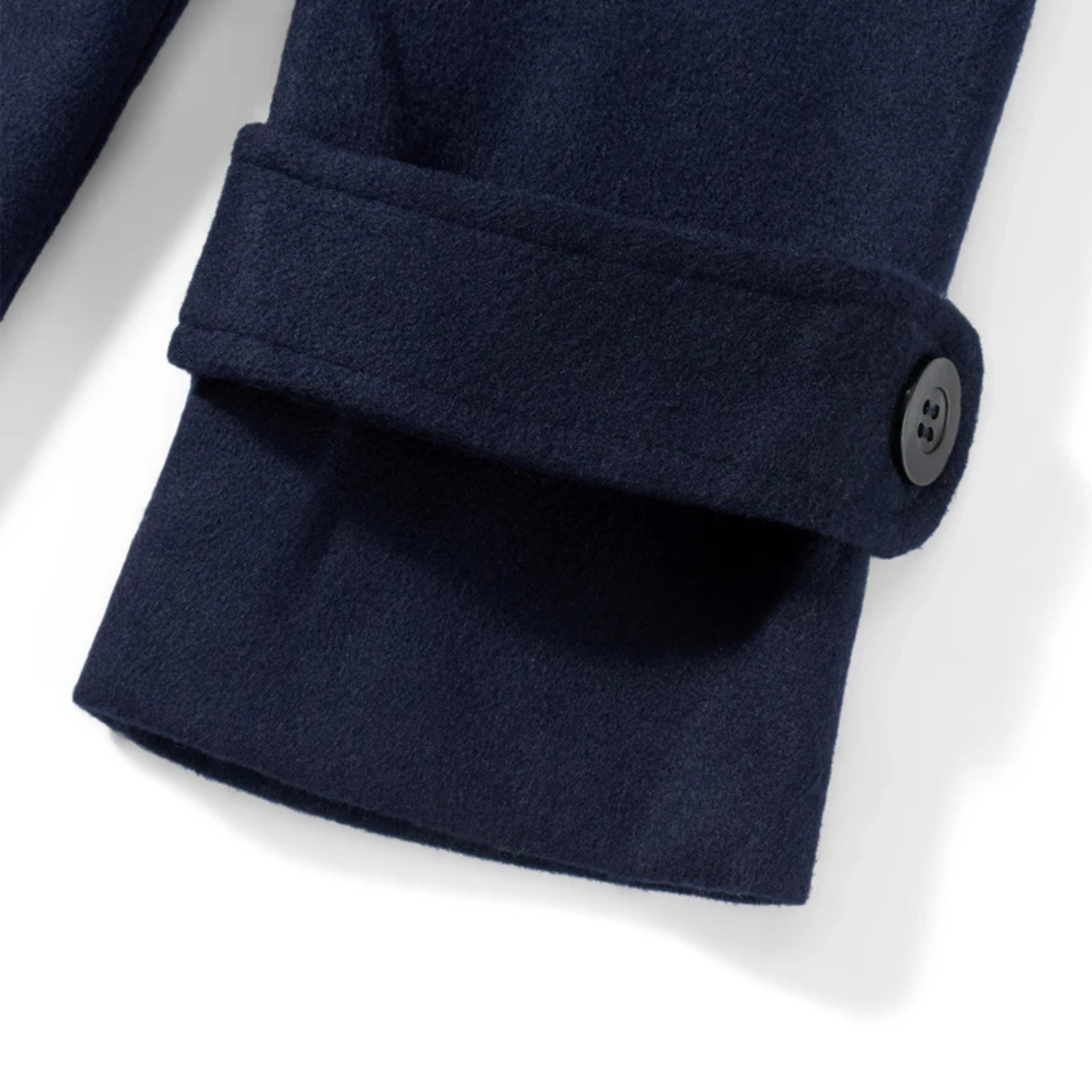 Reid | Men's Navy Pea Coat Toggle Button Wool Blend