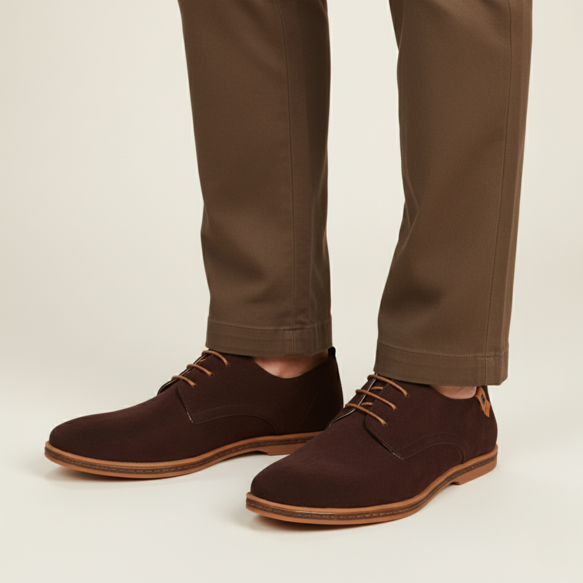 Stella | Men's Suede Oxford Shoes Black Lace Up