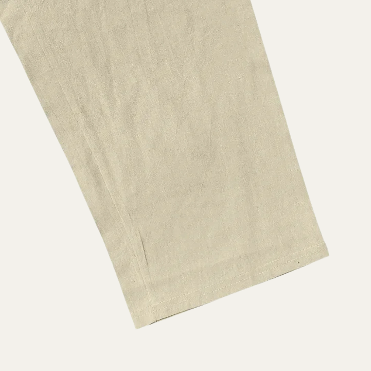 Sage | Men's Linen Lounge Set Cream Button Up Shirt Wide Leg Pants