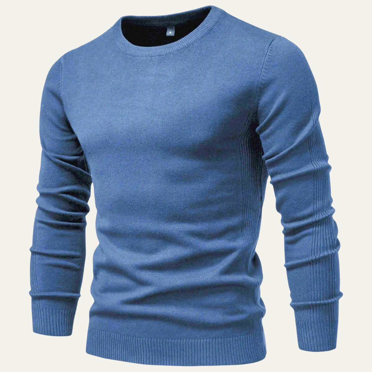 Axel | Men's Crew Neck Sweater Burgundy Long Sleeve