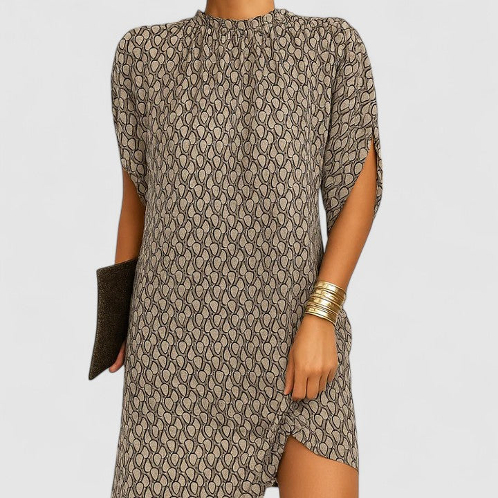 Maeve | Women's Relaxed Shift Dress Pink Short Sleeve