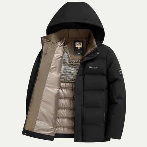 Dama Washington Axel men's puffer jacket navy hooded winter quilted - view 2